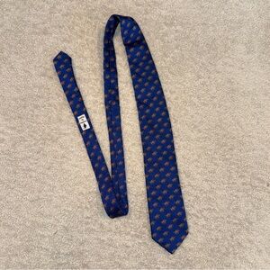 Men's Vineyard Vines Blue Patterned Silk Tie - 143rd Kentucky Derby